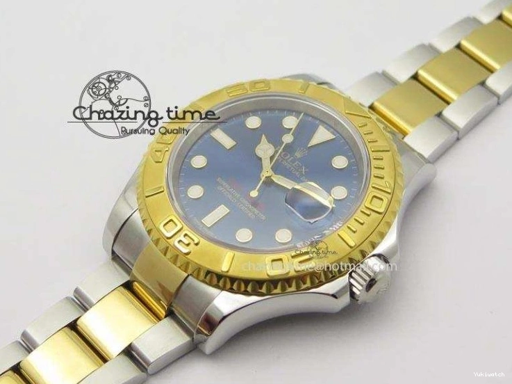 Dial Bracelet Yacht-Master 116622 On SS JF Best Blue A2836 Edition YG 0215